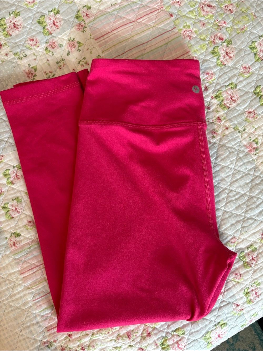 90 Degree By Reflex Hot Pink High-Waist Leggings